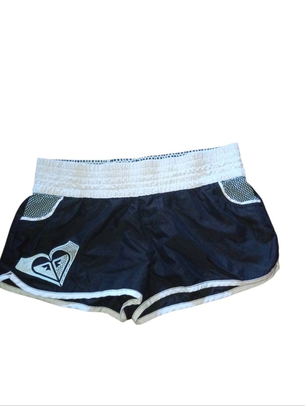 Roxy Black Athletic Shorts with White Trim